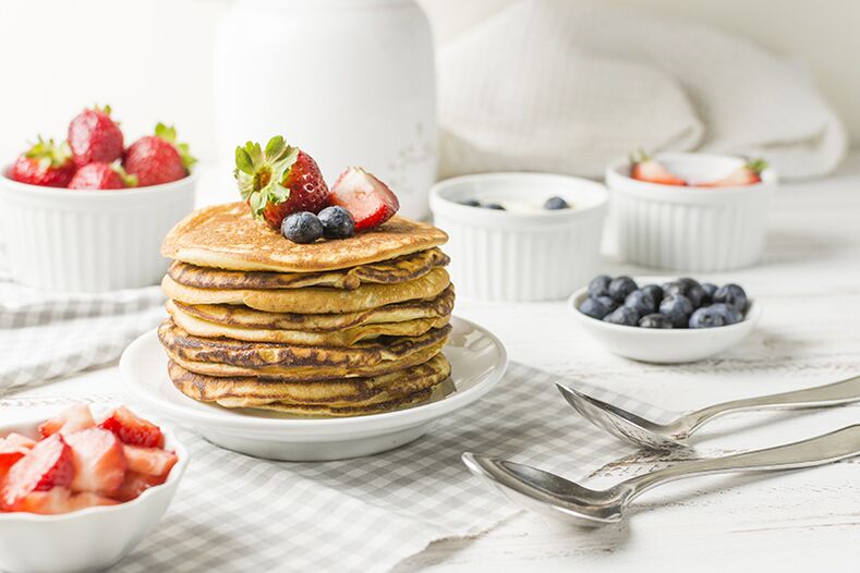 By eating right, you can cook oatmeal pancakes for breakfast